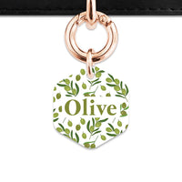 Olive Pattern Pet ID Tag