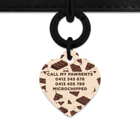 Chocolate Pattern Pet ID Tag