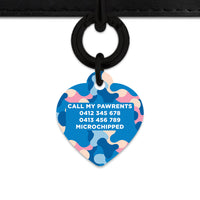 Pastel Camouflage Pet ID Tag