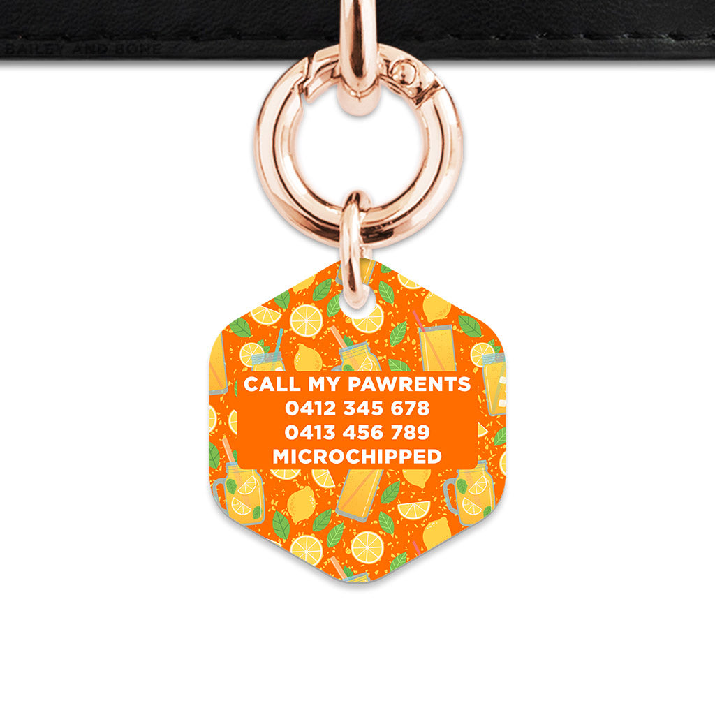 Orange Lemonade Pet ID Tag