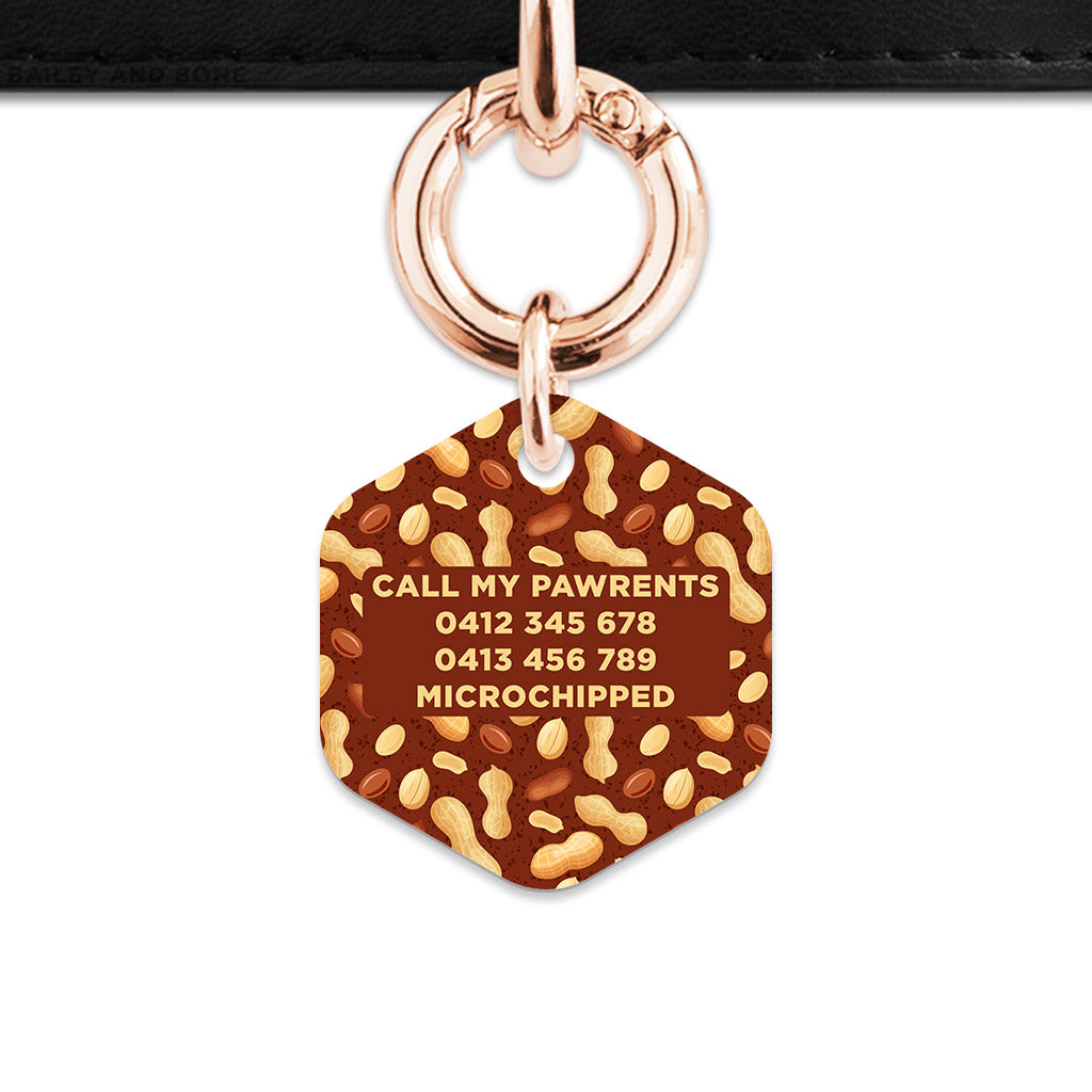 Peanut Pattern Pet ID Tag