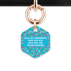 Blue Birthday Sprinkles Pet ID Tag