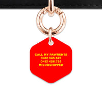 Burger Pattern Pet ID Tag