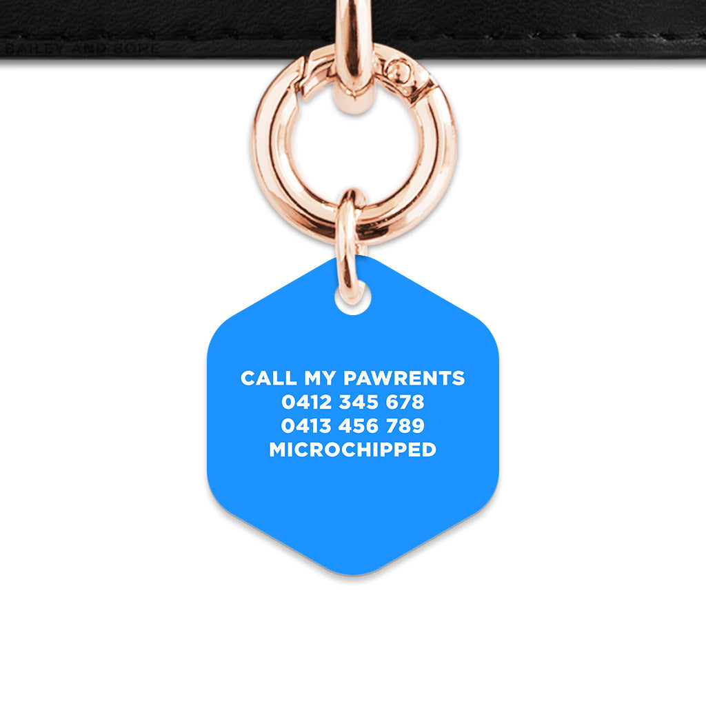 Blue Barbie Pet ID Tag