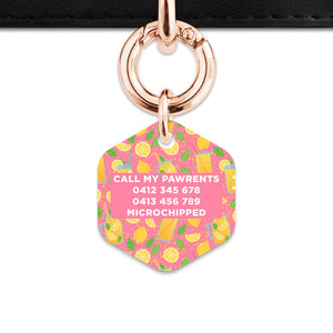 Pink Lemonade Pet ID Tag