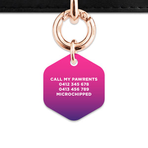 Purple Gradient Pet ID Tag