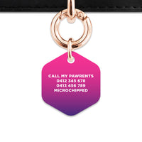 Purple Gradient Pet ID Tag