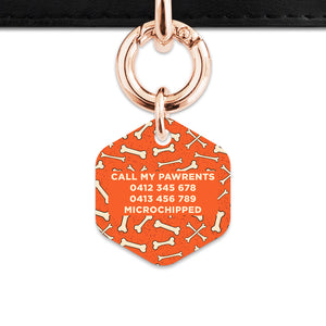 Halloween Bones Pet ID Tag