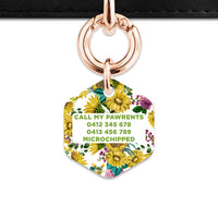 Vintage Sunflowers Pet ID Tag