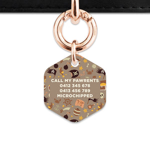 Pirates Pattern Pet ID Tag