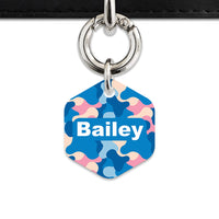 Pastel Camouflage Pet ID Tag