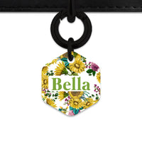 Vintage Sunflowers Pet ID Tag