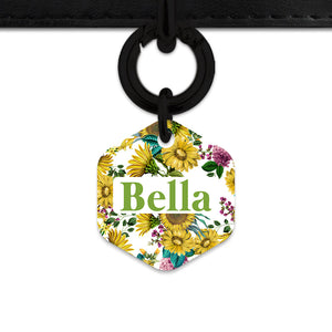 Vintage Sunflowers Pet ID Tag