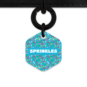 Blue Birthday Sprinkles Pet ID Tag