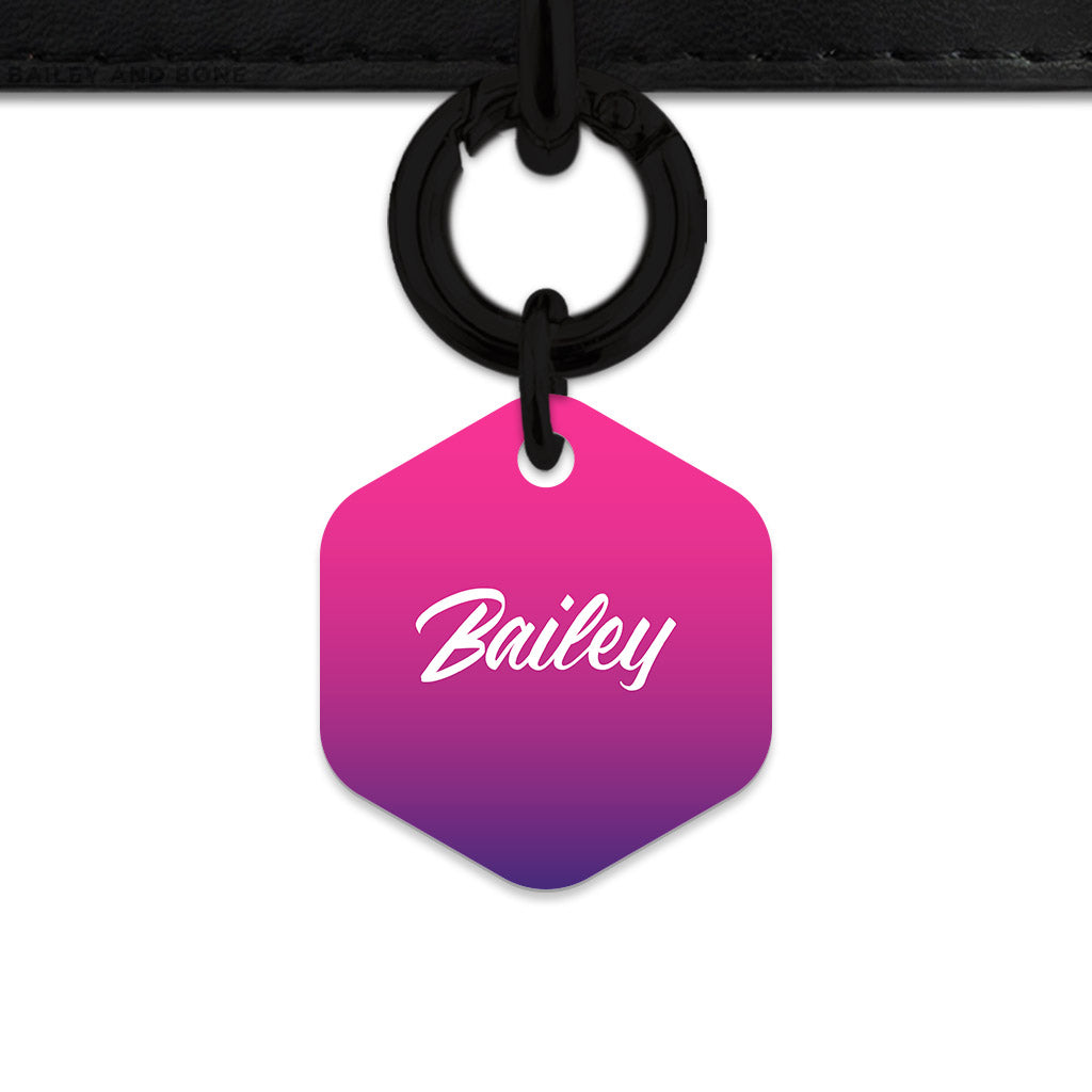 Purple Gradient Pet ID Tag