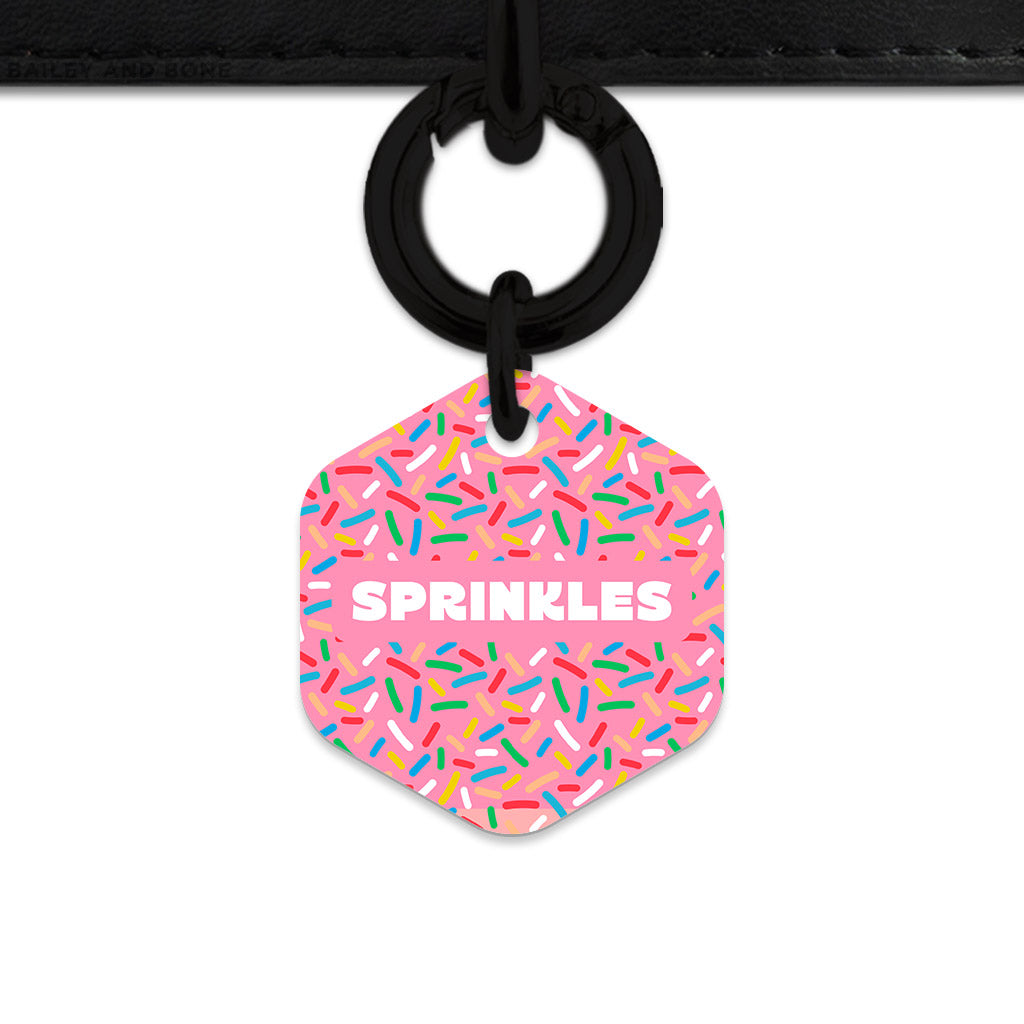 Pink Birthday Sprinkles Pet ID Tag