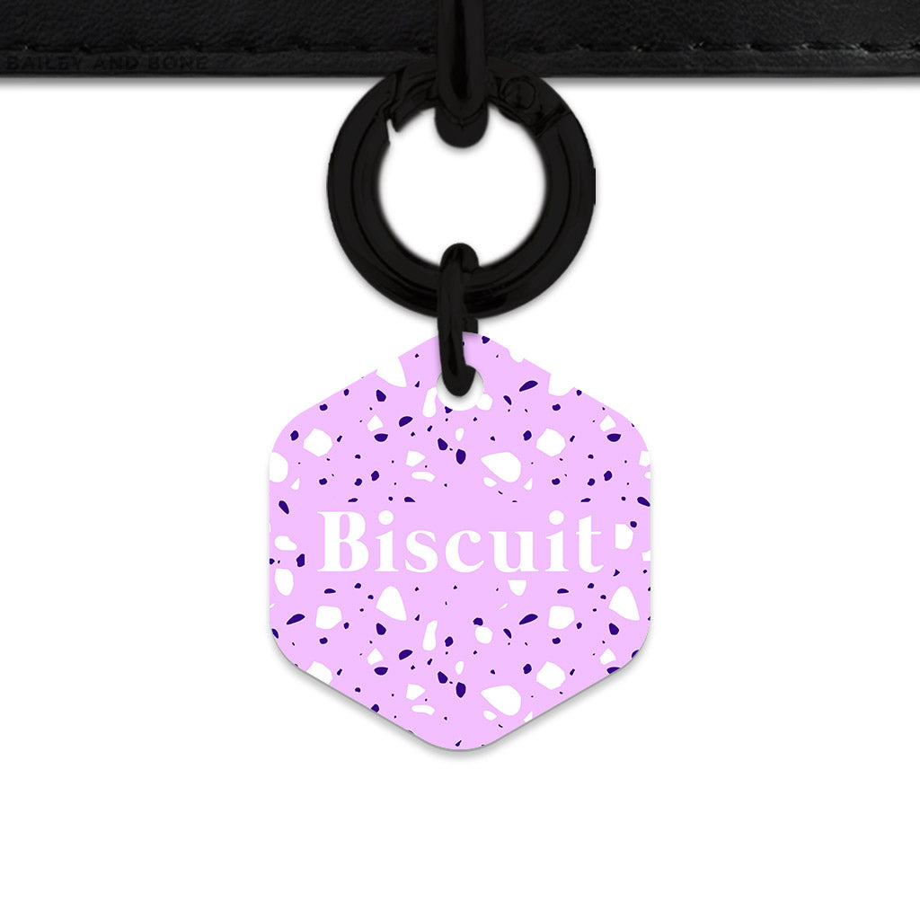 Lavender Terrazzo Pet ID Tag