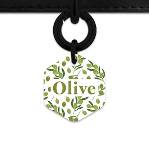 Olive Pattern Pet ID Tag