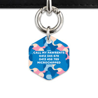 Pastel Camouflage Pet ID Tag