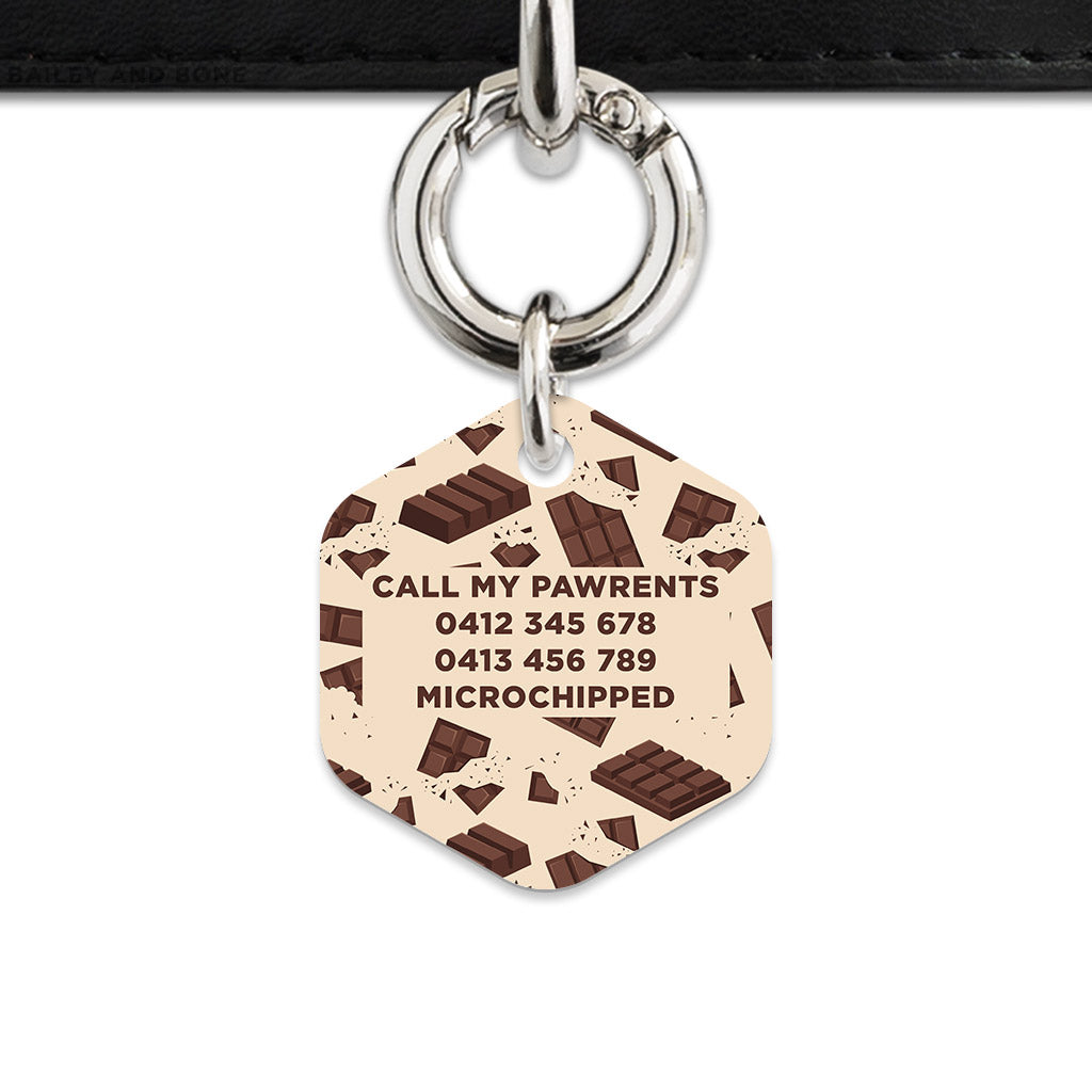 Chocolate Pattern Pet ID Tag