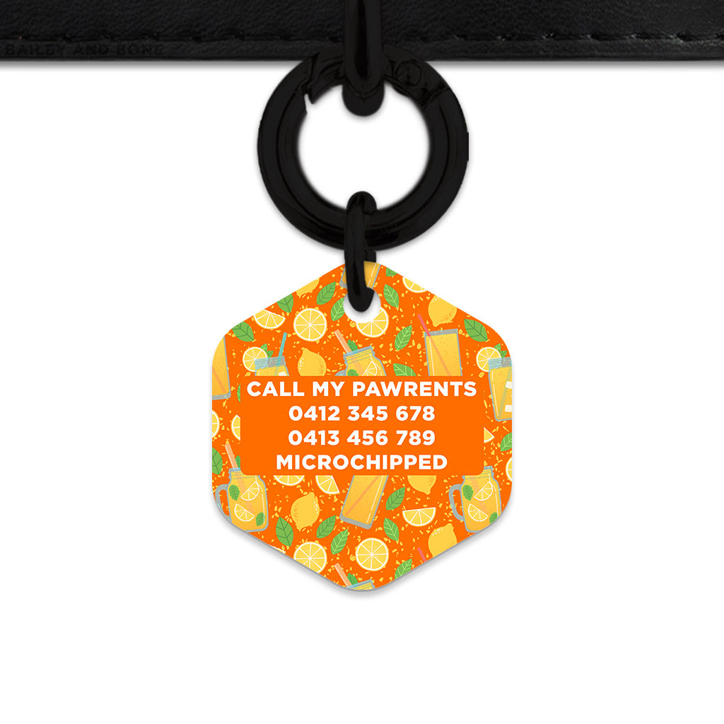 Orange Lemonade Pet ID Tag