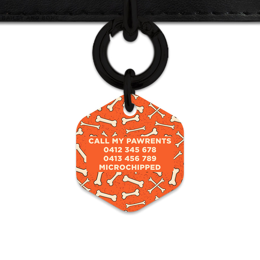 Halloween Bones Pet ID Tag