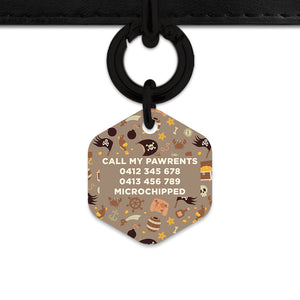 Pirates Pattern Pet ID Tag