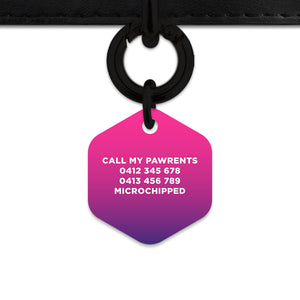 Purple Gradient Pet ID Tag