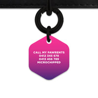 Purple Gradient Pet ID Tag