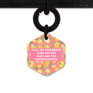 Pink Lemonade Pet ID Tag