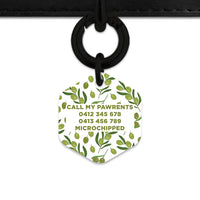Olive Pattern Pet ID Tag