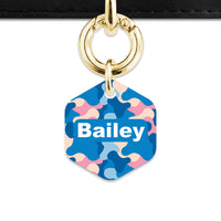 Pastel Camouflage Pet ID Tag