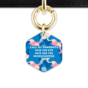 Pastel Camouflage Pet ID Tag