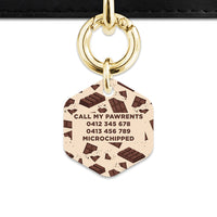 Chocolate Pattern Pet ID Tag