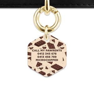 Chocolate Pattern Pet ID Tag