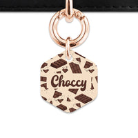 Chocolate Pattern Pet ID Tag