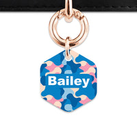 Pastel Camouflage Pet ID Tag