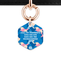 Pastel Camouflage Pet ID Tag