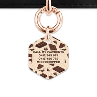 Chocolate Pattern Pet ID Tag