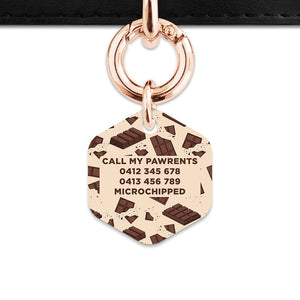 Chocolate Pattern Pet ID Tag