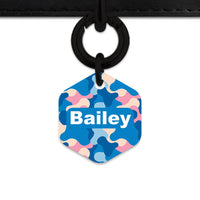 Pastel Camouflage Pet ID Tag