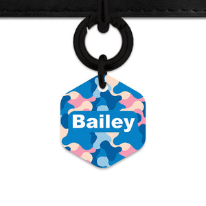 Pastel Camouflage Pet ID Tag