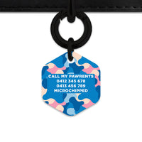 Pastel Camouflage Pet ID Tag