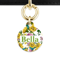 Vintage Sunflowers Pet ID Tag