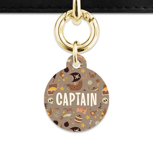 Pirates Pattern Pet ID Tag