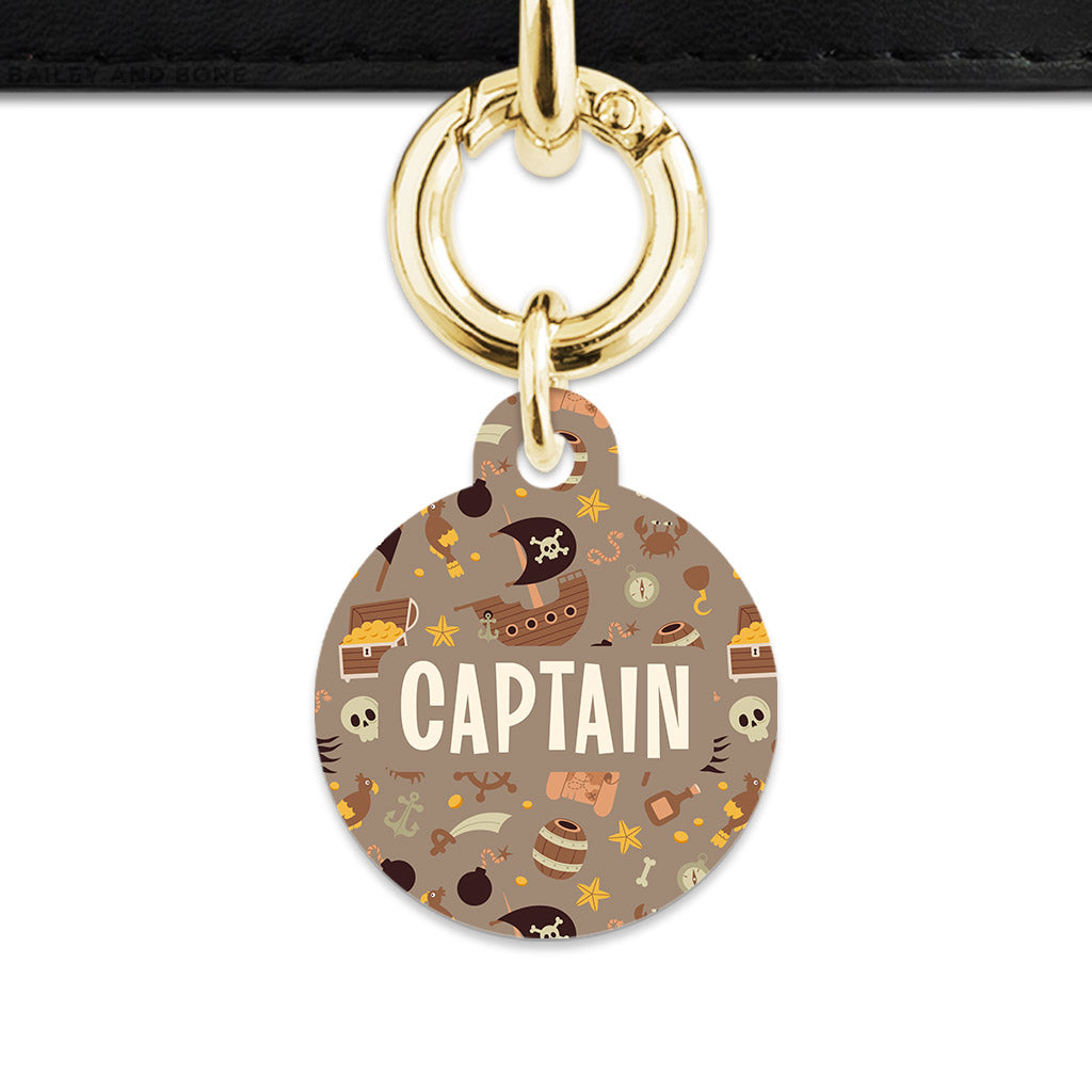 Pirates Pattern Pet ID Tag