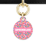 Pink Birthday Sprinkles Pet ID Tag