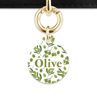 Olive Pattern Pet ID Tag