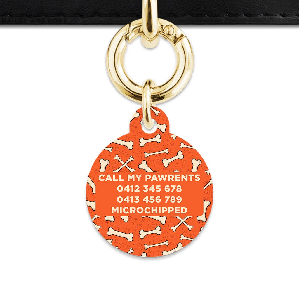 Halloween Bones Pet ID Tag