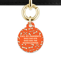 Halloween Bones Pet ID Tag